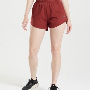 Gymshark Women's Red Gym Shorts